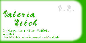 valeria milch business card