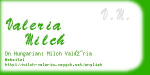 valeria milch business card